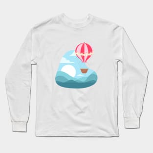 Retro hot air balloon Long Sleeve T-Shirt